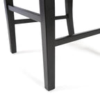 Farmhouse Acacia Wood Dining Chairs Set of 2 - X-Back Design, 300 lbs Capacity, 35.5" H x 17.75" W, Natural Wood Finish