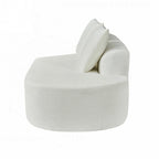 Modern Curved Sectional Sofa with Pearl Upholstery, High-Density Foam, 5-Seater for Living Room