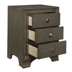 19-Inch Nightstand with 3 Drawers