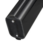 60" Acacia Wood Veneer Console Table - Curved Minimalist Design with MDF Construction