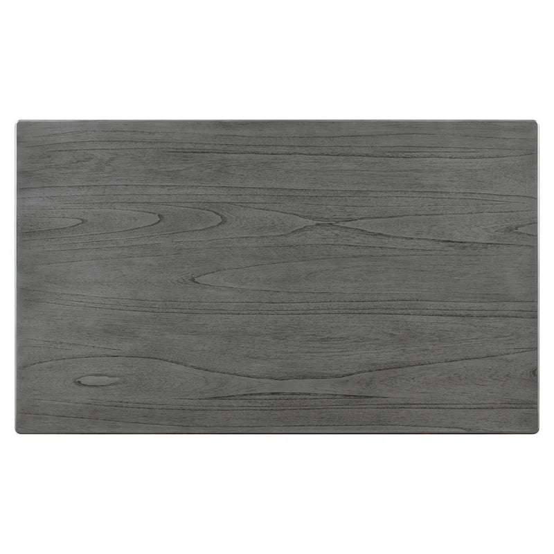 6-Piece Wooden Dining Table Set - 60" Table with 4 Upholstered Chairs & Bench, Rubber Wood