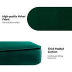 Velvet Tufted Accent Chair with Golden Metal Legs - Channel Back Design, High-Density Foam, 250 lbs Capacity, 26W x 30D x 31.5H