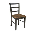 36" Round Extendable Pedestal Dining Table Set with 4 Chairs - Solid Wood 5-Piece Kitchen Furniture