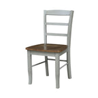 36" Round Extendable Pedestal Dining Table Set with 4 Chairs - Solid Wood 5-Piece Kitchen Furniture