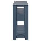 62-Inch Farmhouse Console Table with 4 Drawers, 2 Shelves, MDF Pine Wood for Entryway Living Room