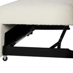 88-Inch Convertible Sectional Sleeper Sofa Bed with Storage Ottoman, USB Ports, Chenille Fabric for Living Room