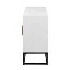 Modern 4-Door Sideboard with 3 Adjustable Shelves - MDF Storage Cabinet for Dining Room Kitchen - Elegant Design