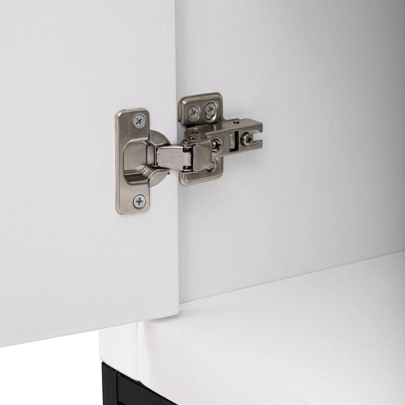 Modern 4-Door Sideboard with 3 Adjustable Shelves - MDF Storage Cabinet for Dining Room Kitchen - Elegant Design