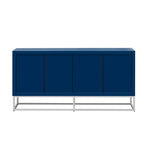Modern 4-Door Sideboard with 3 Adjustable Shelves - MDF Storage Cabinet for Dining Room Kitchen - Elegant Design
