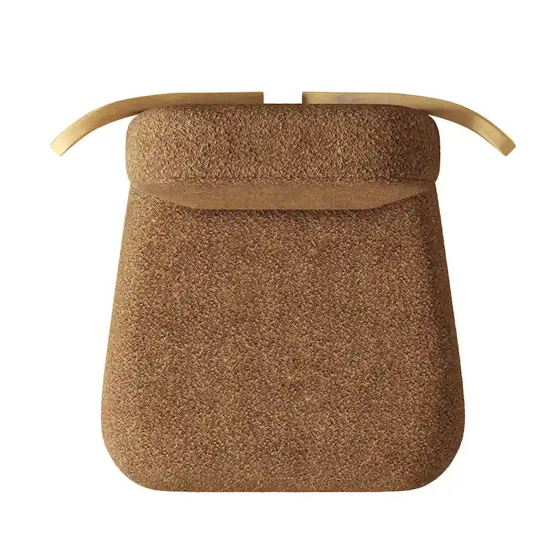 Teddy Fabric Upholstered Dining Chairs Set of 2 - Wingback Design with Wood Legs, High-Density Sponge Cushion, Kitchen Living Room Furniture