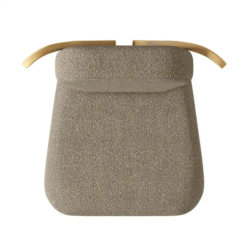 Teddy Fabric Upholstered Dining Chairs Set of 2 - Wingback Design with Wood Legs, High-Density Sponge Cushion, Kitchen Living Room Furniture