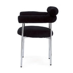 Modern Fabric Dining Chairs with Metal Legs - Set of 2/4, Upholstered Arm Chairs, 265 lbs Capacity