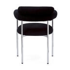 Modern Fabric Dining Chairs with Metal Legs - Set of 2/4, Upholstered Arm Chairs, 265 lbs Capacity