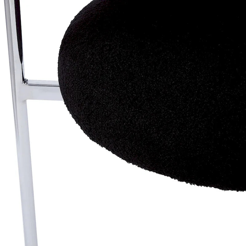 Modern Fabric Dining Chairs with Metal Legs - Set of 2/4, Upholstered Arm Chairs, 265 lbs Capacity