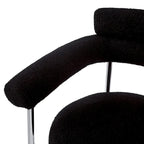Modern Fabric Dining Chairs with Metal Legs - Set of 2/4, Upholstered Arm Chairs, 265 lbs Capacity