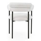 Modern Fabric Dining Chairs with Metal Legs - Set of 2/4, Upholstered Arm Chairs, 265 lbs Capacity