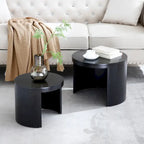 2-Piece Nesting Coffee Table Set, Water-Resistant Finish, No Assembly Required for Living Room