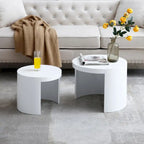 2-Piece Nesting Coffee Table Set, Water-Resistant Finish, No Assembly Required for Living Room