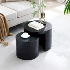 2-Piece Nesting Coffee Table Set, Water-Resistant Finish, No Assembly Required for Living Room