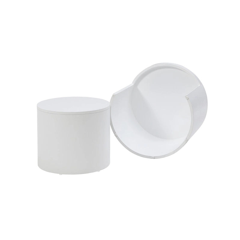 2-Piece Nesting Coffee Table Set, Water-Resistant Finish, No Assembly Required for Living Room