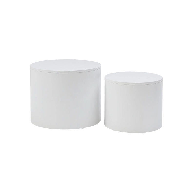 2-Piece Nesting Coffee Table Set, Water-Resistant Finish, No Assembly Required for Living Room