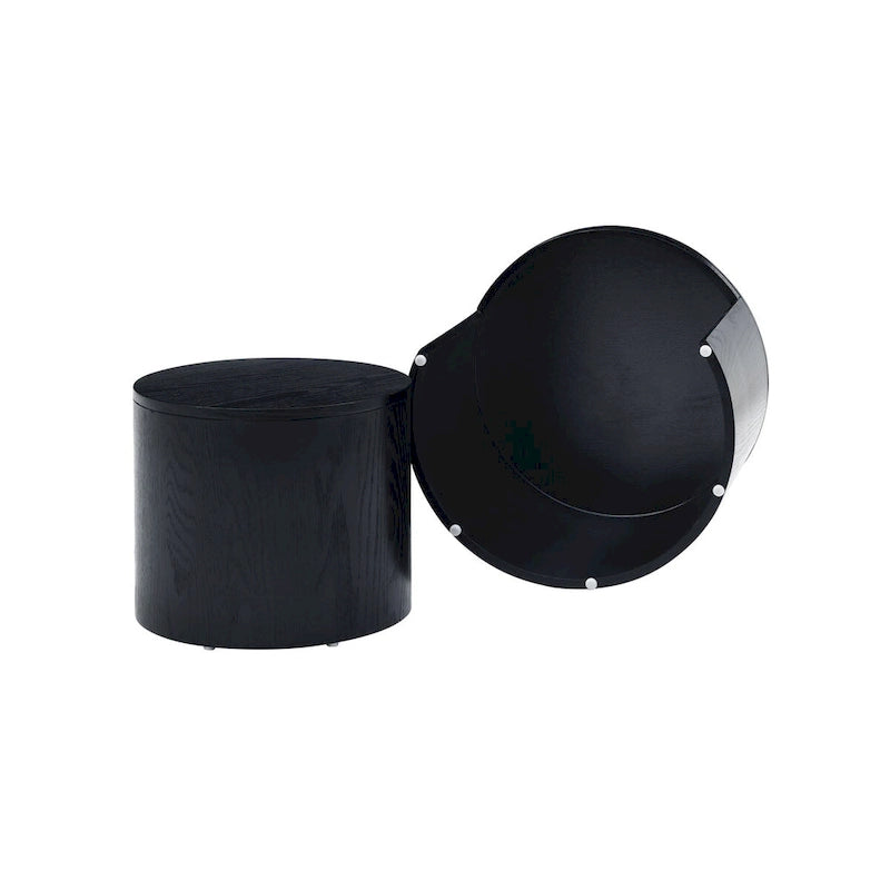 2-Piece Nesting Coffee Table Set, Water-Resistant Finish, No Assembly Required for Living Room