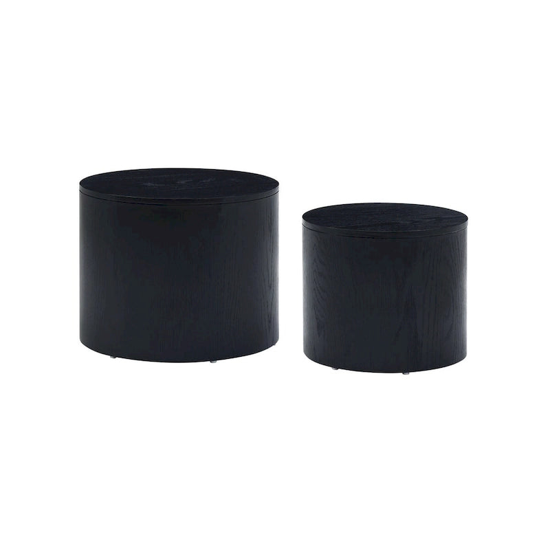 2-Piece Nesting Coffee Table Set, Water-Resistant Finish, No Assembly Required for Living Room